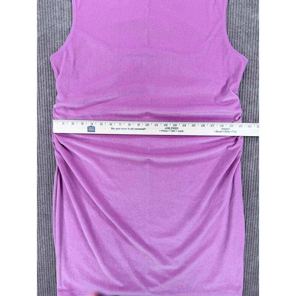A New Day Pink Velvet Ruched Mock Neck Dress XXL - Picture 9 of 9